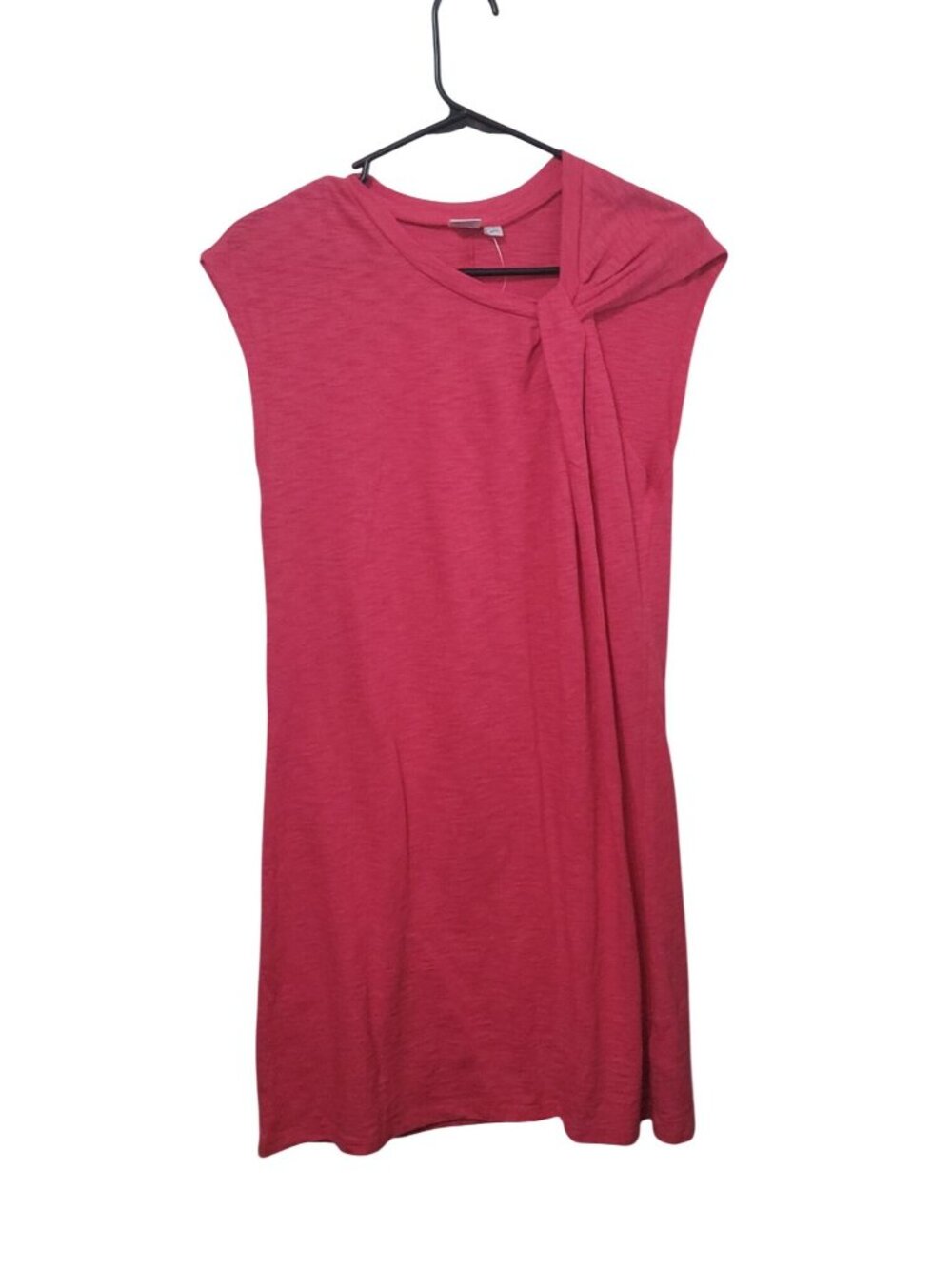 Gap Womens Raspberry Sleeveless Twist-Knot Dress Size S New Cotton Knit